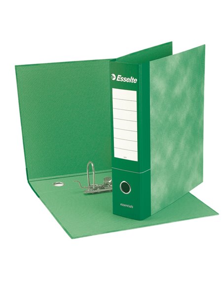 Registratore ESSENTIALS G72 verde dorso 5cm f.to commerciale ESSELTE 390772180 ESSELTE REGISTRATORI A LEVA