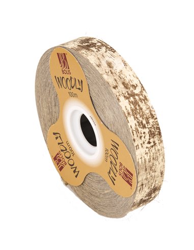 Rotolo nastro Woodly Corteccia 24mmx100mt avorio Bolis 51282421044