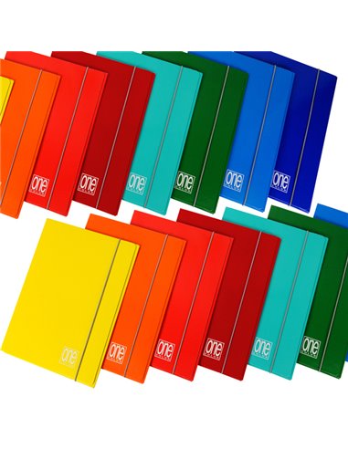CARTELLA 3L C/ELASTICO 26X35CM dorso 1,2cm ONE COLOR 2390 BLASETTI 6506