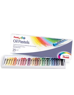 Astuccio 25 pastelli a olio PENTEL Arts 0100525 PENTEL PASTELLI A OLIO-CERA