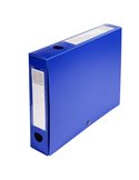 Scatola archivio box con bottone blu f.to 25x33cm D 60mm Exacompta 59632E