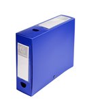 Scatola archivio box con bottone blu f.to 25x33cm D 80mm Exacompta 59832E