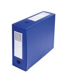 Scatola archivio box con bottone blu f.to 25x33cm D 100mm Exacompta 59932E