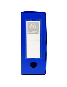Scatola archivio box con bottone blu f.to 25x33cm D 100mm Exacompta 59932E EXACOMPTA SCATOLE ARCHIVIO CON BOTTONE 2