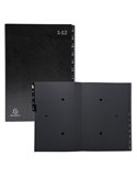 Classificatore numerico 1-12 Ordonator per A4 nero 25x33cm Exacompta 57012E