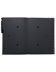 Classificatore numerico 1-12 Ordonator per A4 nero 25x33cm Exacompta 57012E EXACOMPTA CLASSIFICATORI 2