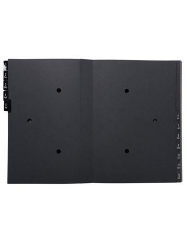 Classificatore numerico 1-12 Ordonator per A4 nero 25x33cm Exacompta 57012E EXACOMPTA CLASSIFICATORI