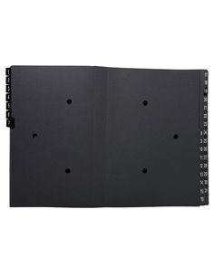 Classificatore numerico 1-31 Ordonator per A4 nero 25x33cm Exacompta 57032E EXACOMPTA CLASSIFICATORI 2