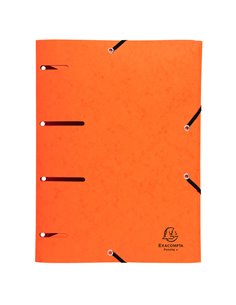 CARTELLINA 3 LEMBI FORATA C/ELASTICO COLORI ASS. CARTONCINO LUSTRE' PUNCHY 447100E EXACOMPTA CARTELLE CON ELASTICO 2