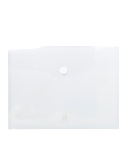 Busta a tasca con velcro in pp trasparente f.to 24x32cm per A4 Exacompta 56421E