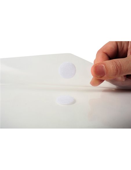 Busta a tasca con velcro in pp trasparente f.to 24x32cm per A4 Exacompta 56421E
