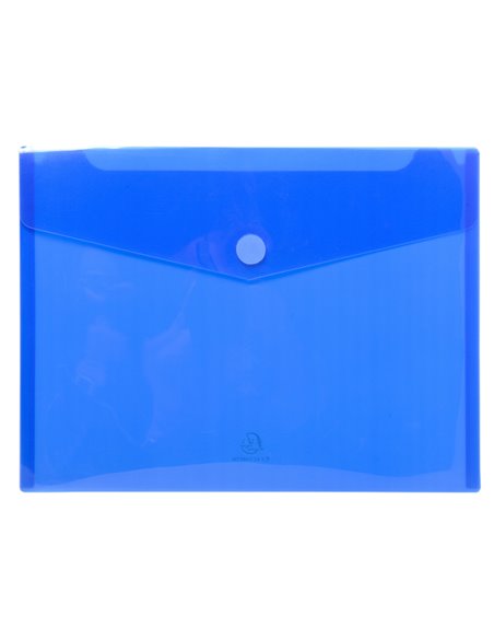 Busta a tasca con velcro in pp colorato f.to 24x32cm per A4 Exacompta 56420E