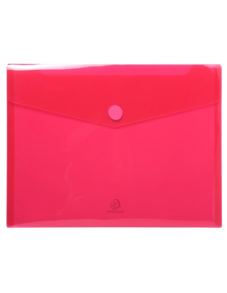 Busta a tasca con velcro in pp colorato f.to 24x32cm per A4 Exacompta 56420E