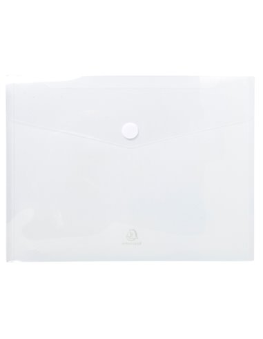 Busta a tasca con velcro in pp colorato f.to 24x32cm per A4 Exacompta 56420E