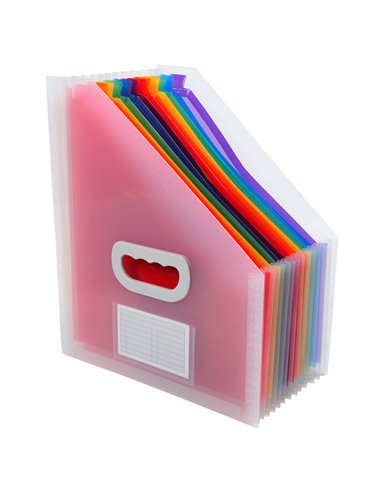 Portariviste a 12 tasche in PP 26,5x32,5 cm CRYSTAL Exacompta 55598E EXACOMPTA CLASSIFICATORI
