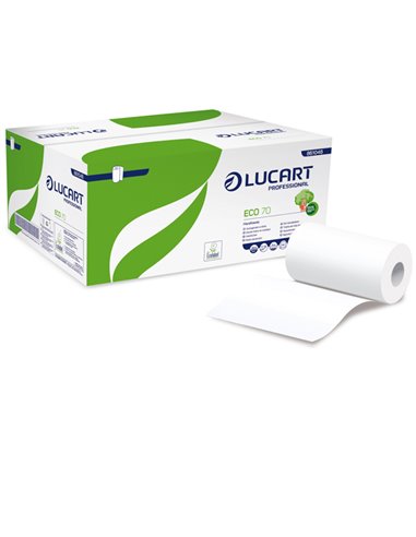 Asciugamani in rotolo MINI Ø13cm - 70mt Eco 70 Lucart 861048