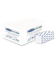 Pacco da 153 asciugamani piegati a C goffrato micro Comfort BulkySoft 85560.E10