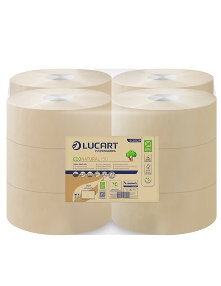 Carta igienica MINI Jumbo Ø19,5cm - 150mt EcoNatural Lucart 812152P