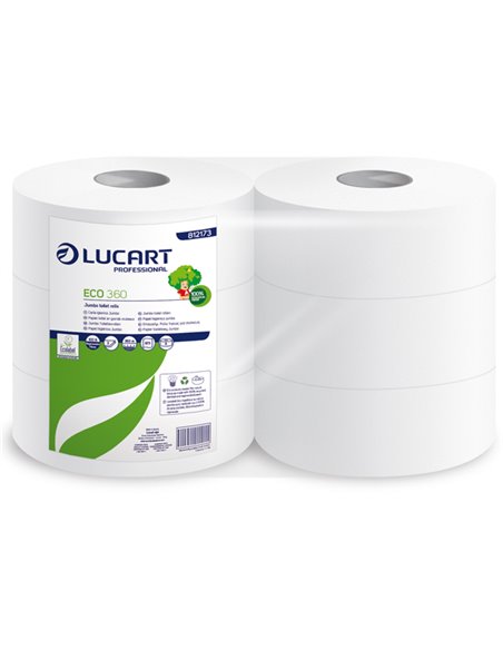 Carta igienica MAXI Jumbo Ø25,5cm - 360mt Eco Lucart 812173P