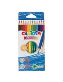 Astuccio 12 matite acquerellabili colori assortiti Carioca 42857