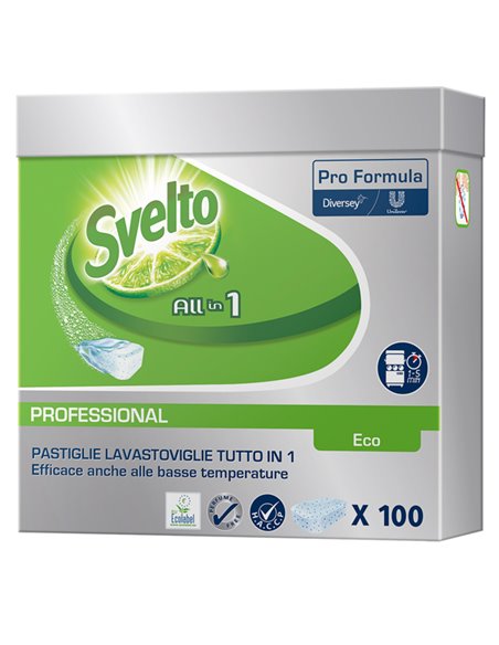 Fustino 100 Tabs 20g 3in1 Eco per lavastoviglie Svelto 101101881 SVELTO DETERGENTI-DETERSIVI PER PULIZIA