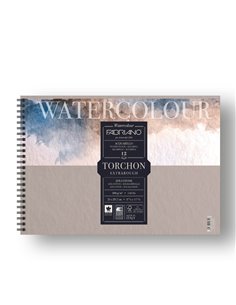 Blocco spiralato 21x29.7cm 12fg 300gr Watercolour Torchon Fabriano 19100280 FABRIANO ALBUM DISEGNO BIANCO