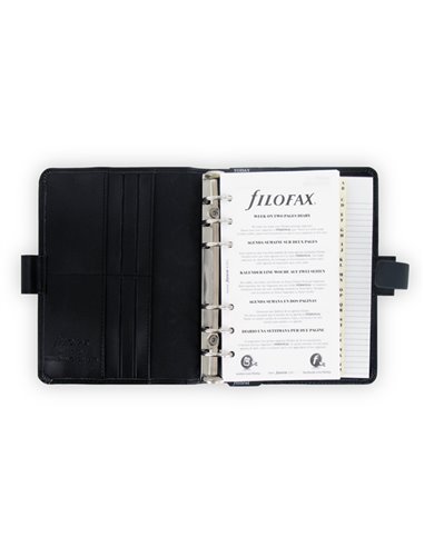 Organiser Metropol Personal f.to 188x135x38mm nero similpelle Filofax L026902 FILOFAX PORTABLOCCHI AGENDE E TACCUINI