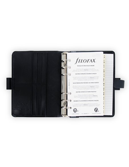 Organiser Metropol Personal f.to 188x135x38mm nero similpelle Filofax L026902 FILOFAX PORTABLOCCHI AGENDE E TACCUINI