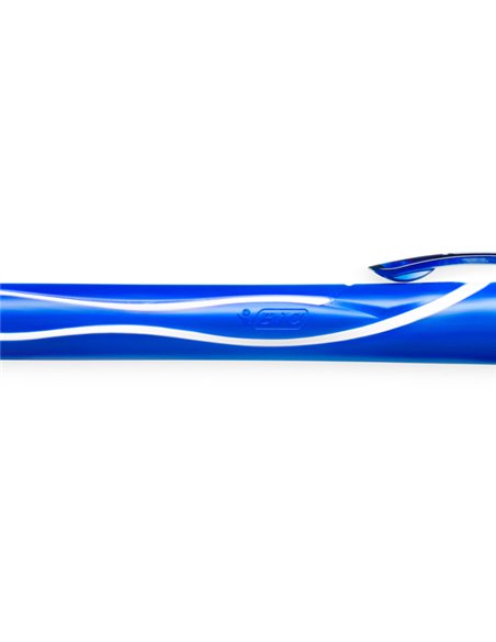Scatola 12 penna sfera scatto Gelocity quick dry blu BIC® 950442