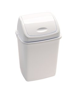 Pattumiera a basculante 18Lt Rif Basic Bianco 909018