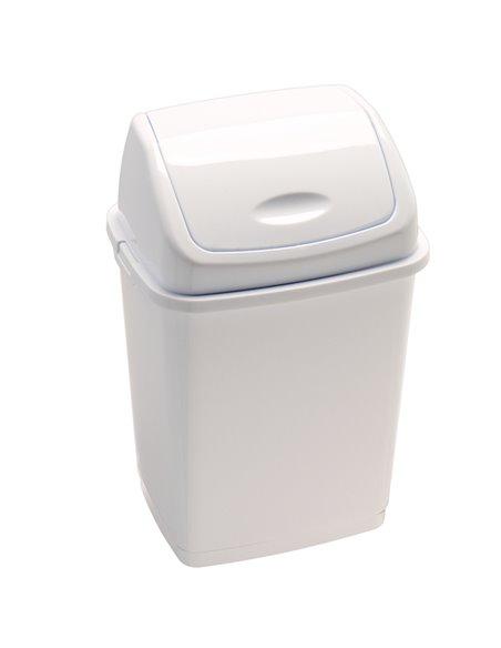 Pattumiera a basculante 18Lt Rif Basic Bianco 909018