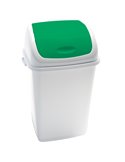 Pattumiera a basculante 50Lt Rif Basic Bianco/Verde 909058
