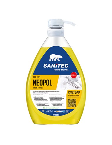 Detergente stoviglie Neopol Piatti Gel 1Lt Sanitec 1231