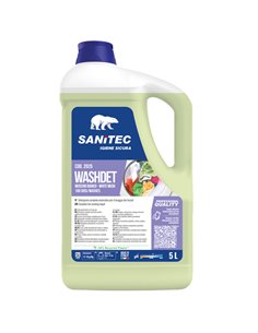 Detersivo liquido lavatrice Washdet Muschio Bianco 5Lt Sanitec 2025 Sanitec DETERGENTI-DETERSIVI PER PULIZIA