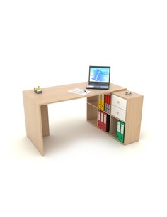 Postazione Home-Office 6 caselle L140 x P104 x H72,4cm Rovere 2767/6MAX_3-C ARTEXPORT SCRIVANIE E TAVOLI RIUNIONE 2
