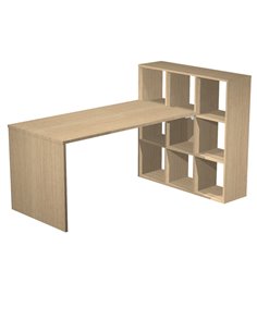 Postazione Home-Office 9 caselle L169 x P104 x H104cm Rovere 2767/9MAX_3-C ARTEXPORT SCRIVANIE E TAVOLI RIUNIONE