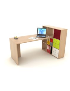 Postazione Home-Office 9 caselle L169 x P104 x H104cm Rovere 2767/9MAX_3-C ARTEXPORT SCRIVANIE E TAVOLI RIUNIONE 2