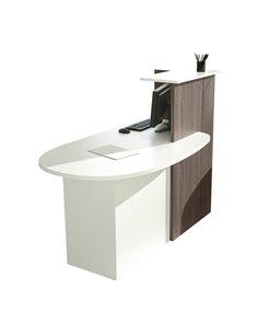 Postazione Reception Concept DX L143 x P83 x H117cm bianco/frass.tosc. 17110/DX_3F ARTEXPORT RECEPTION 2