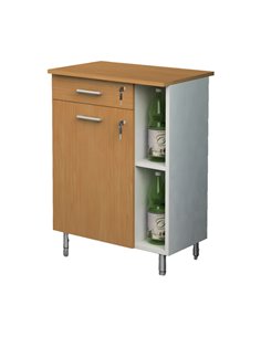 Mobile Punto CaffE' 60x45xH84cm Bicolore - Angolo Ristoro 2872.1 ARTEXPORT ARMADI E MOBILI CONTENITORE