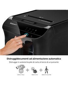 Distruggidocumenti a frammenti AutoMax 350C Fellowes 4964101 FELLOWES A FRAMMENTI E MICROFRAMMENTI 2