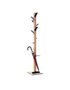 Appendiabiti a 6 posti legno/nero EasyCloth K700001