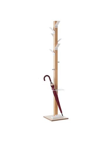 Appendiabiti a 6 posti legno/bianco EasyCloth K700000 PAPERFLOW APPENDIABITI