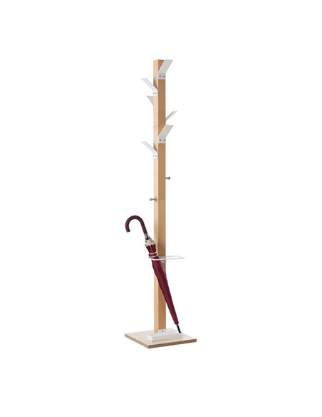 Appendiabiti a 6 posti legno/bianco EasyCloth K700000 PAPERFLOW APPENDIABITI