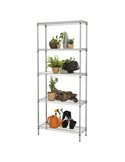 Scaffale 5 ripiani acciaio cromato 36x90cm - H177cm kit Archimede Outdoor ZN1436-5