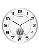 Orologio da parete Ø30cm con termometro Tempus Unilux 400094592