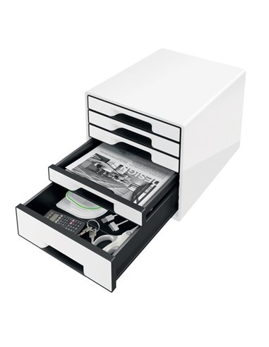 Cassettiera drawer Cabinet CUBE 5 bianco Leitz 52531001 LEITZ CASSETTIERE DA SCRIVANIA