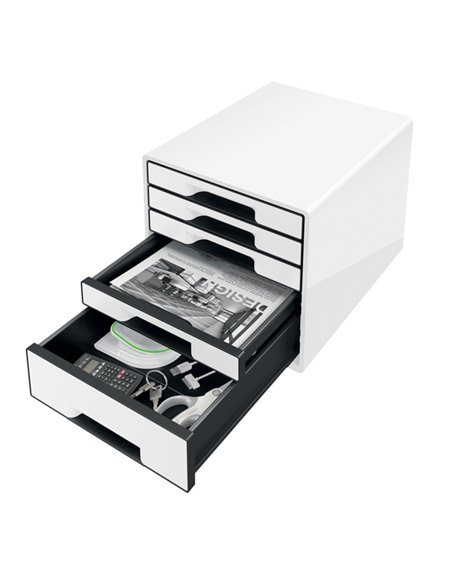 Cassettiera drawer Cabinet CUBE 5 bianco Leitz 52531001 LEITZ CASSETTIERE DA SCRIVANIA