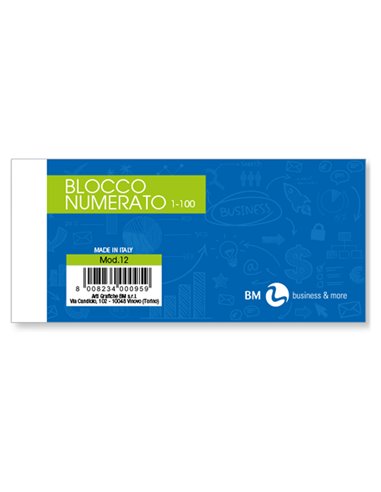 BLOCCO NUMERATO 1-100 colori assortiti 13x6cm art. 12/10B BM 0102189 BM 12/10B BM BLOCCHI A CUBO-BLOCCHI NUMERATI