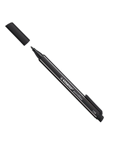 Pennarello Point Max punta 0,8mm nero Stabilo 488/46 STABILO PUNTA FELTRO