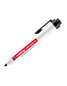 Marcatore permanente 11 Retract punta conica nero Edding 4-11001
